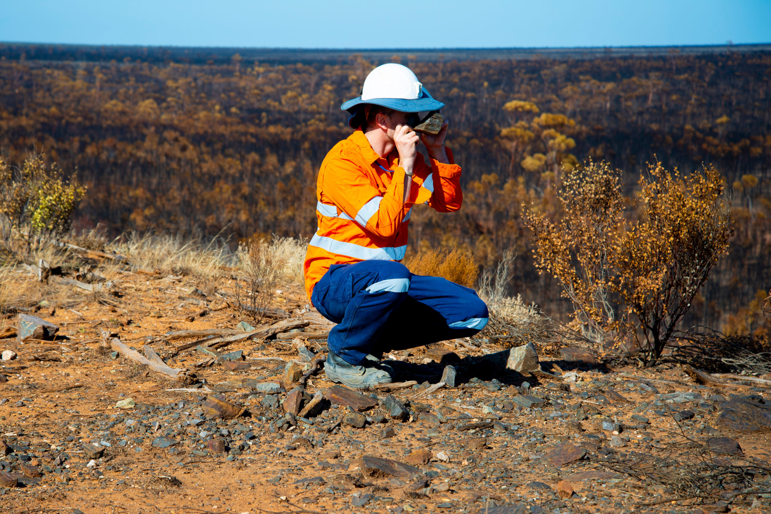 Exploration Geologist in the Field