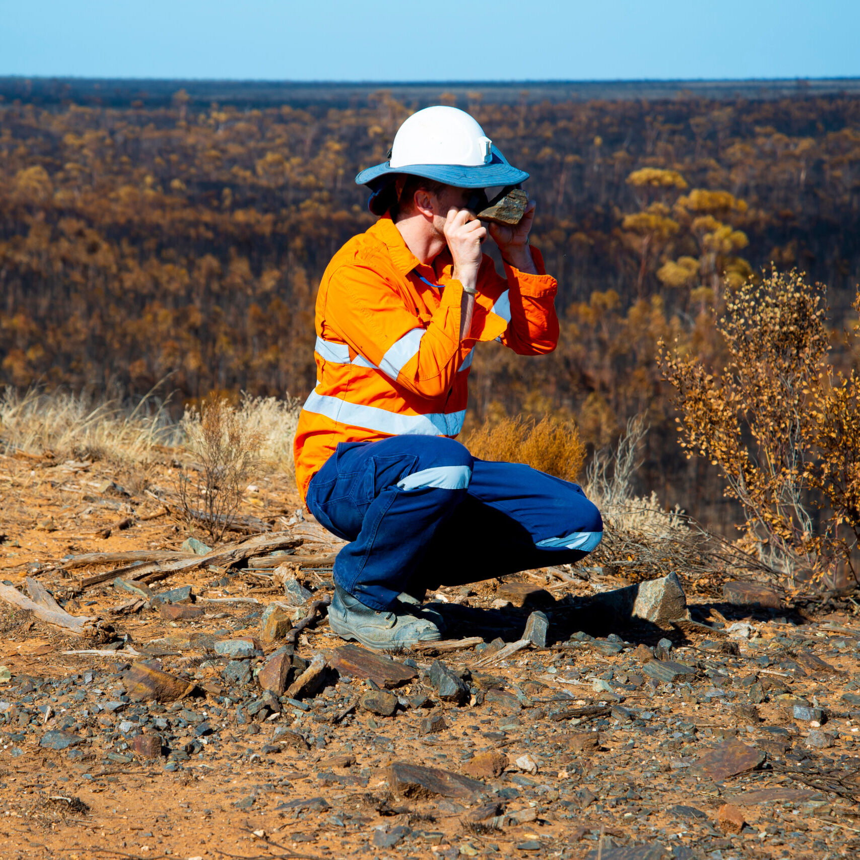 Exploration Geologist in the Field